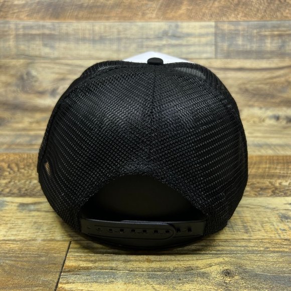 Pittsburg Steelers Mens Trucker Hat Black Snapback Retro 80s Logo Football Cap - Picture 5 of 8